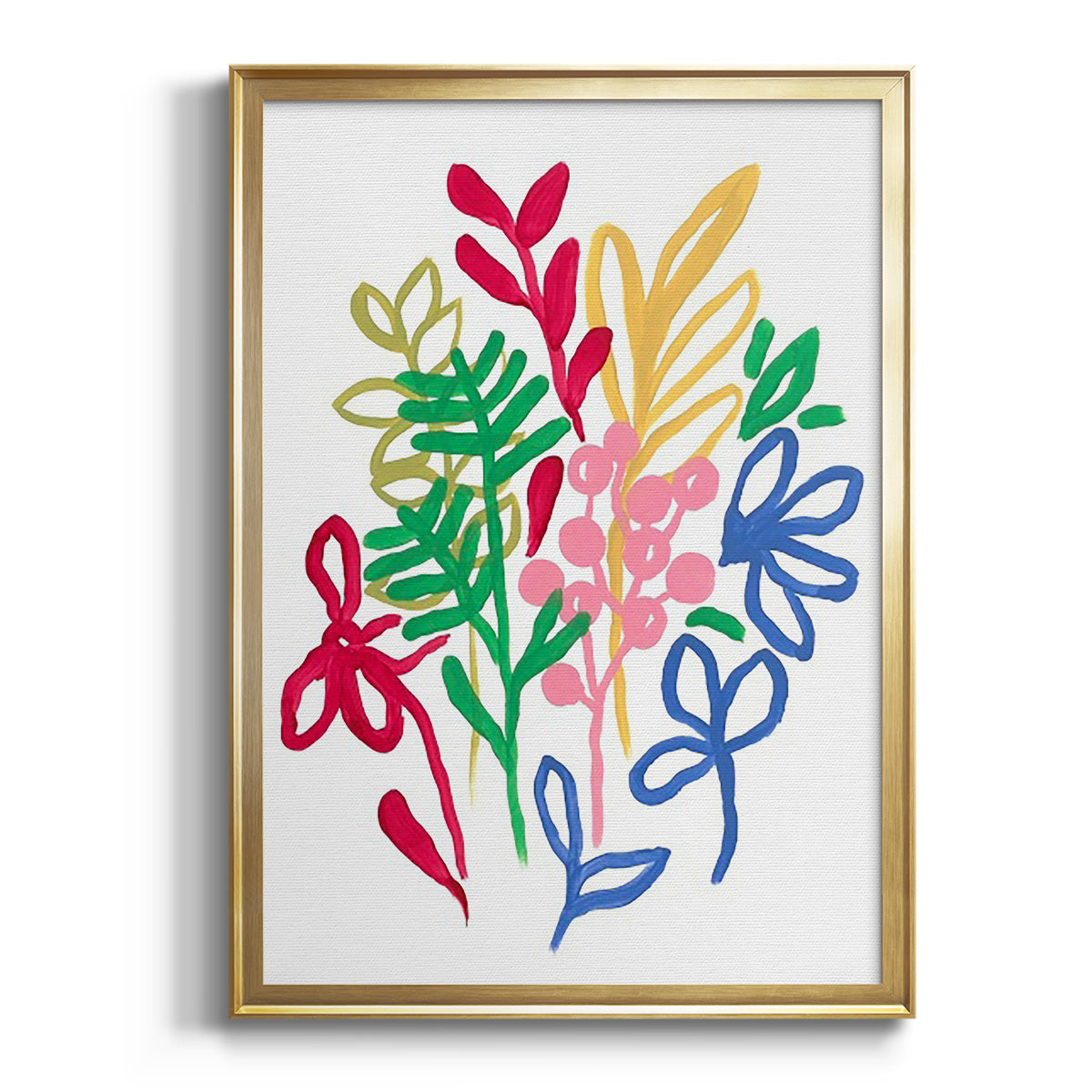 Sepia Botanical Journal I - Modern Framed Canvas Print