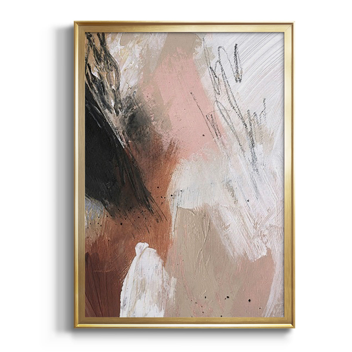 Soft Half Shell I - Modern Framed Canvas Print