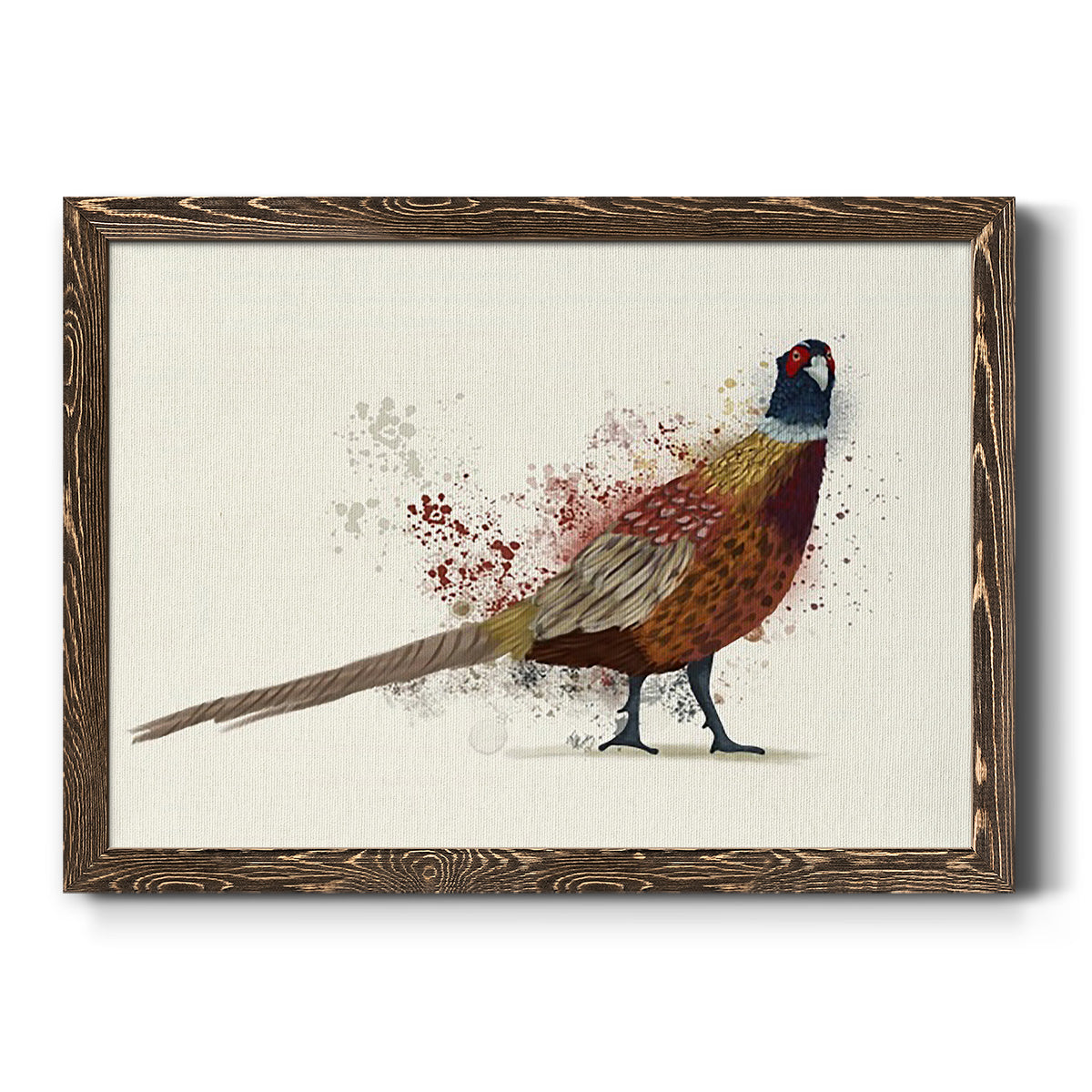 Pheasant Splash 2-Premium Framed Canvas - Ready to Hang