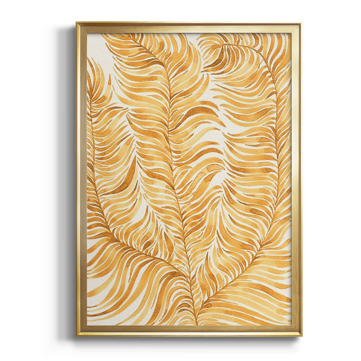 Sepia Botanical Journal I - Modern Framed Canvas Print