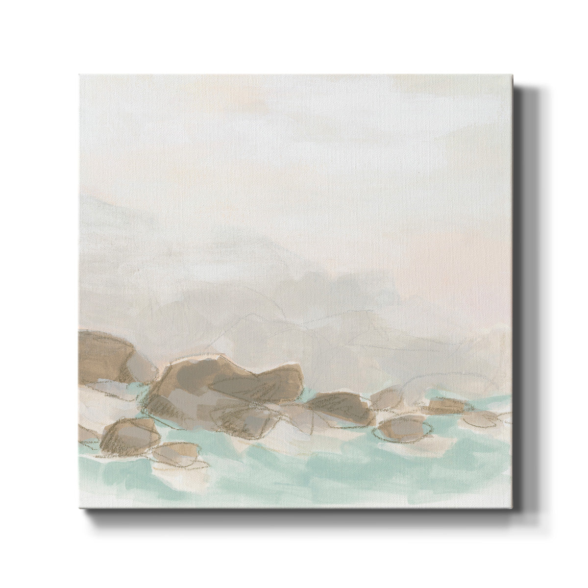 Beach Stones I-Premium Gallery Wrapped Canvas - Ready to Hang