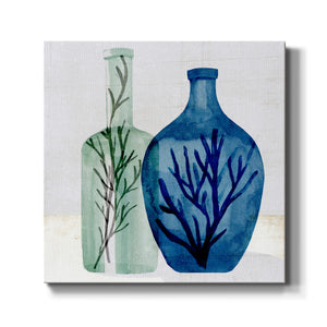 Sea Glass Vase I-Premium Gallery Wrapped Canvas - Ready to Hang