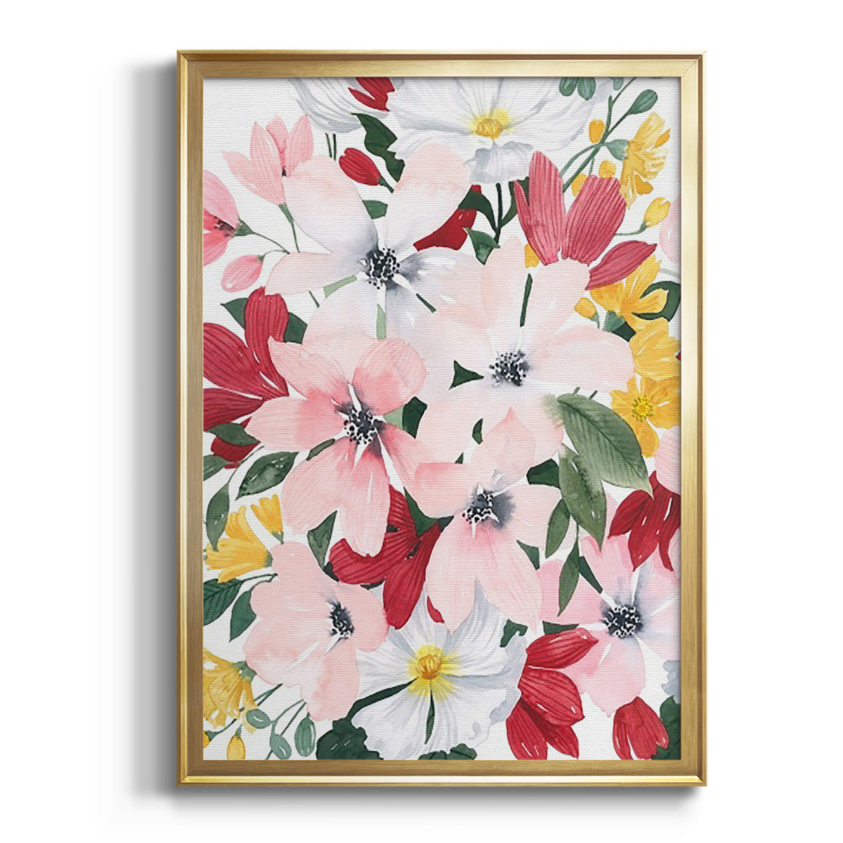 Sepia Botanical Journal I - Modern Framed Canvas Print