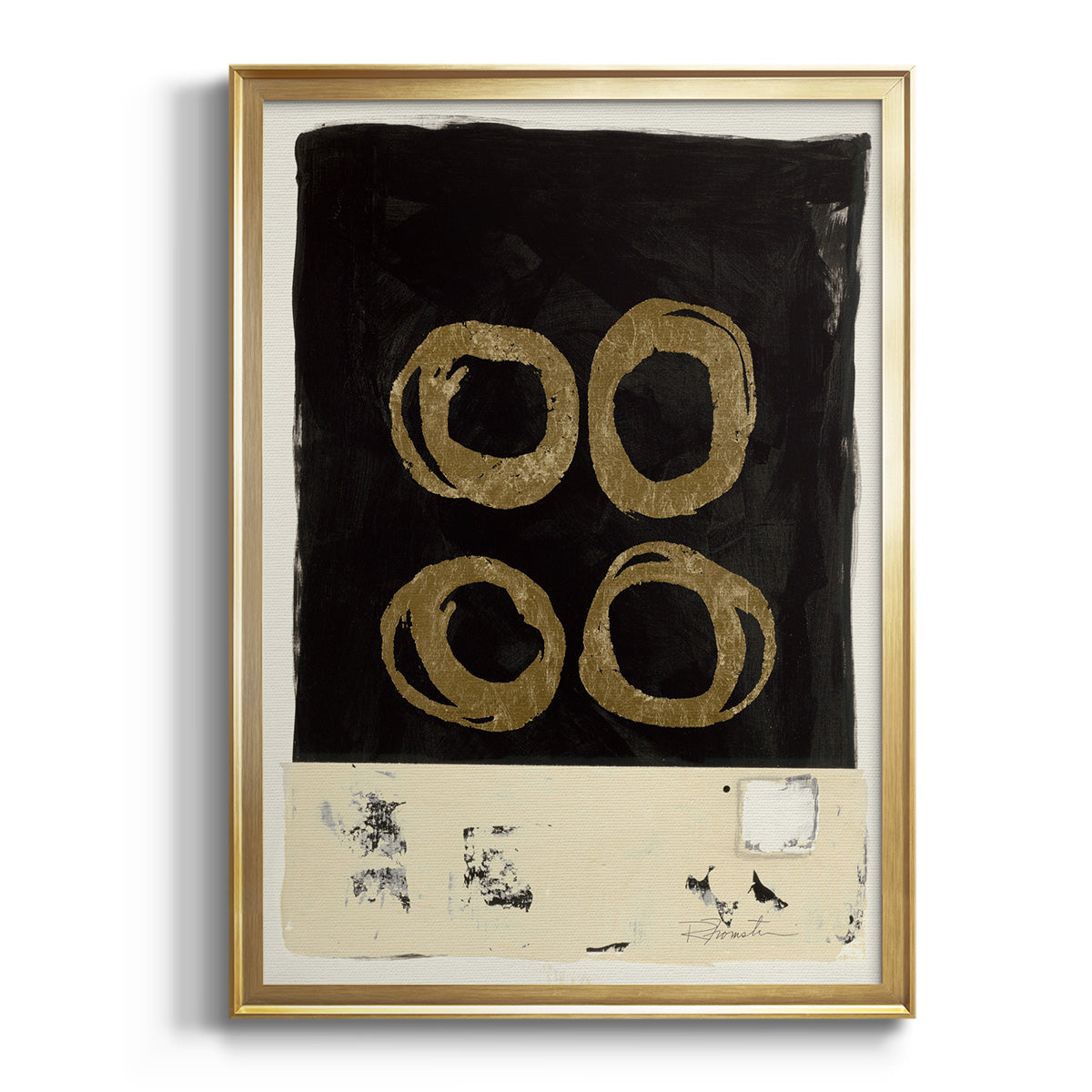 Sepia Botanical Journal I - Modern Framed Canvas Print