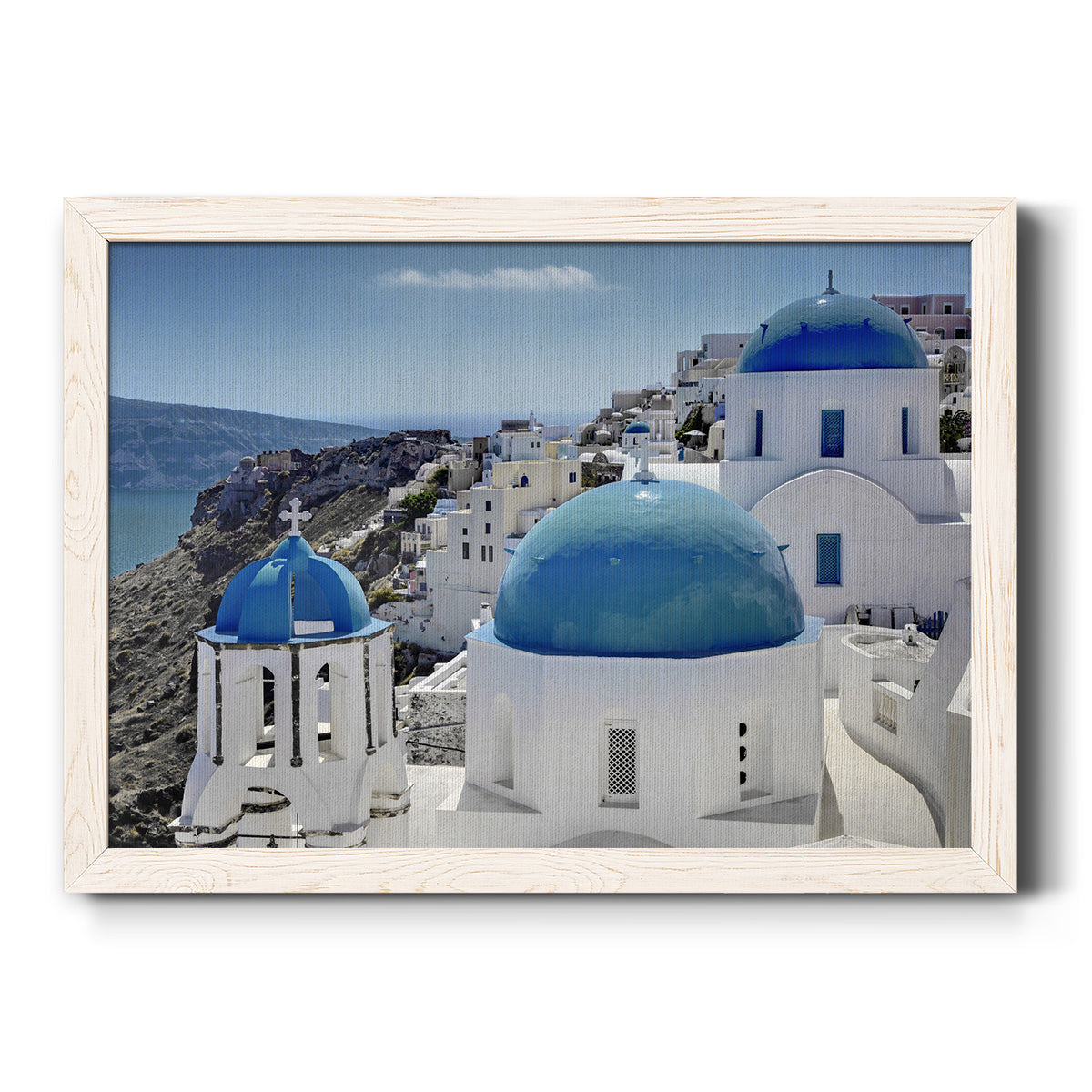 Santorini Saturday-Premium Framed Canvas - Ready to Hang