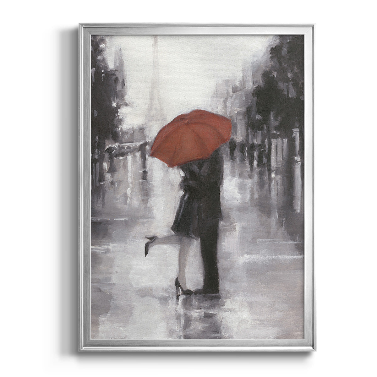 Caught in the Rain Premium Framed Print - Ready to Hang