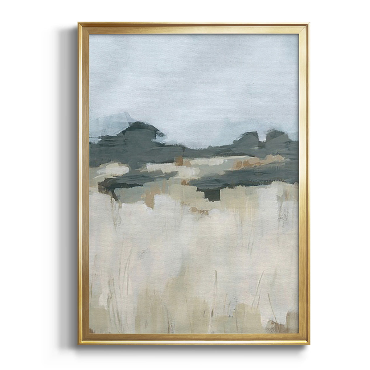 Sepia Botanical Journal I - Modern Framed Canvas Print