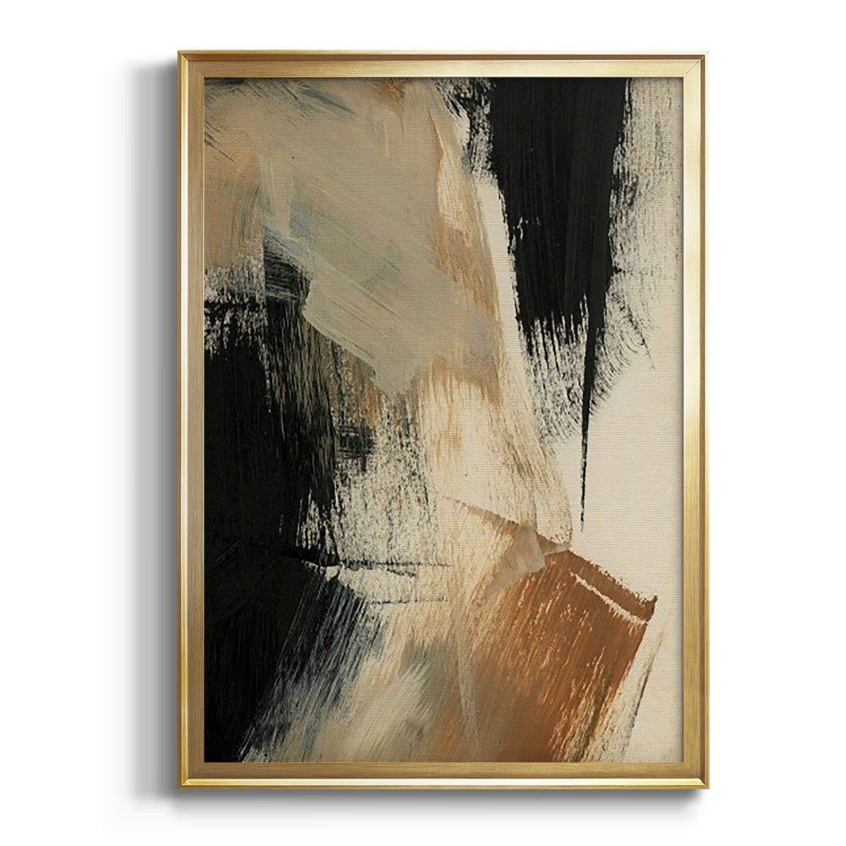 Soft Half Shell I - Modern Framed Canvas Print