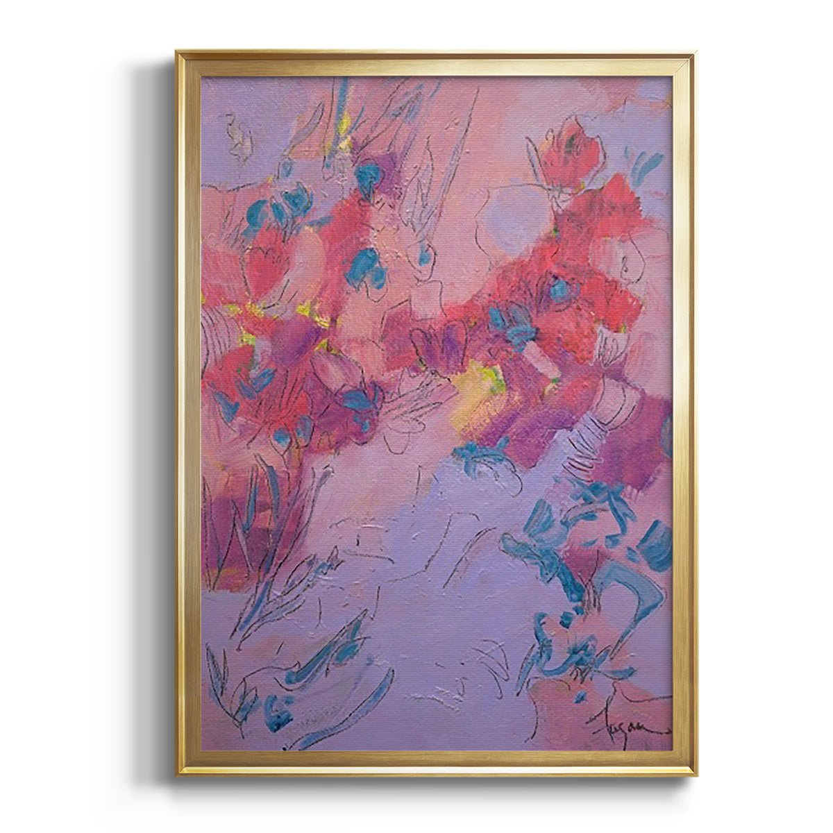 Sepia Botanical Journal I - Modern Framed Canvas Print