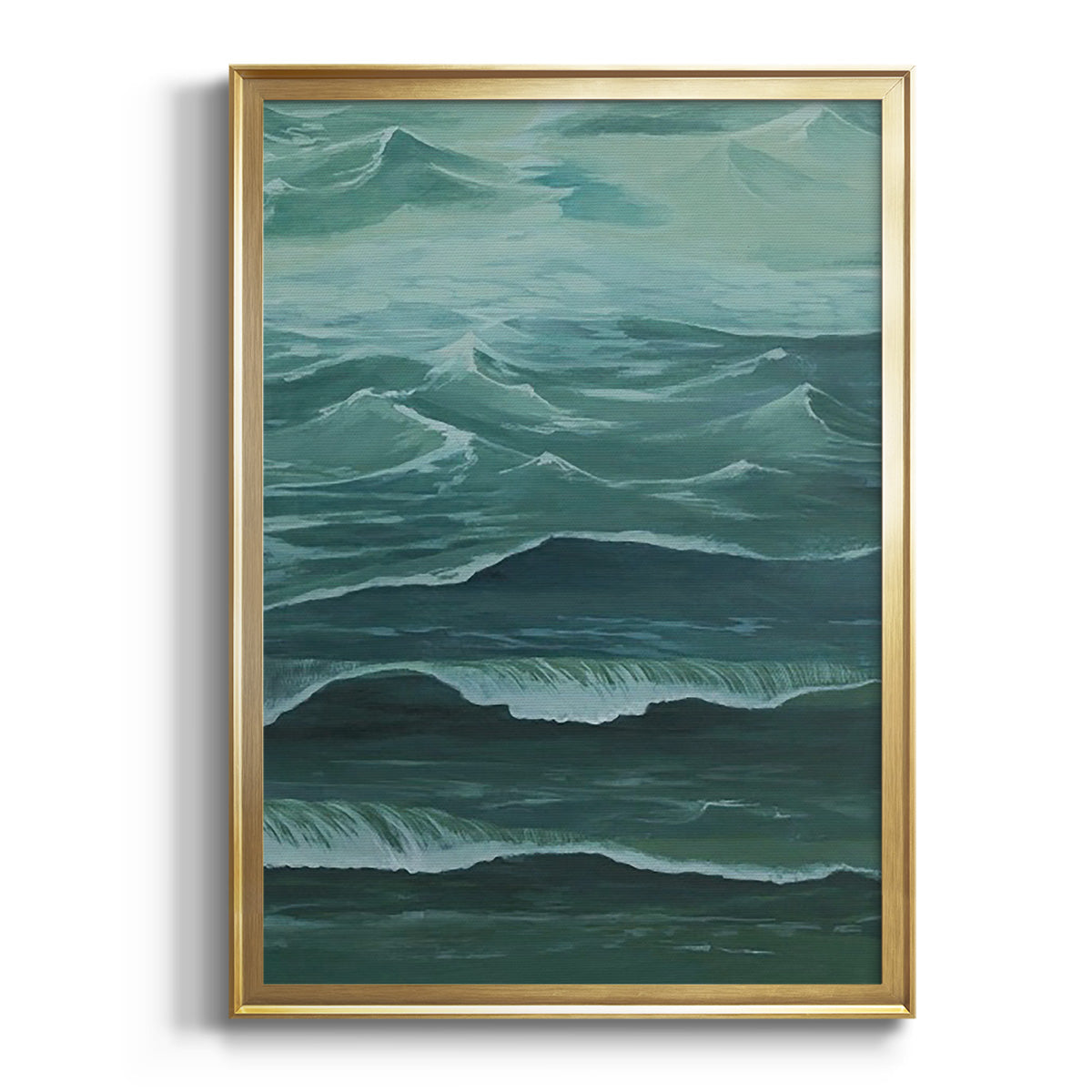 Soft Half Shell I - Modern Framed Canvas Print