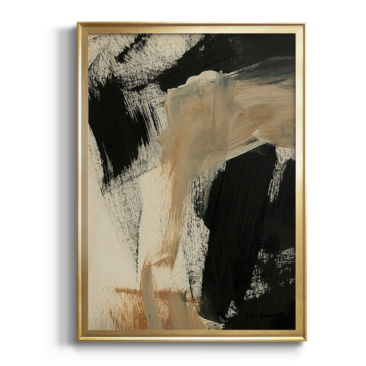 Soft Half Shell I - Modern Framed Canvas Print