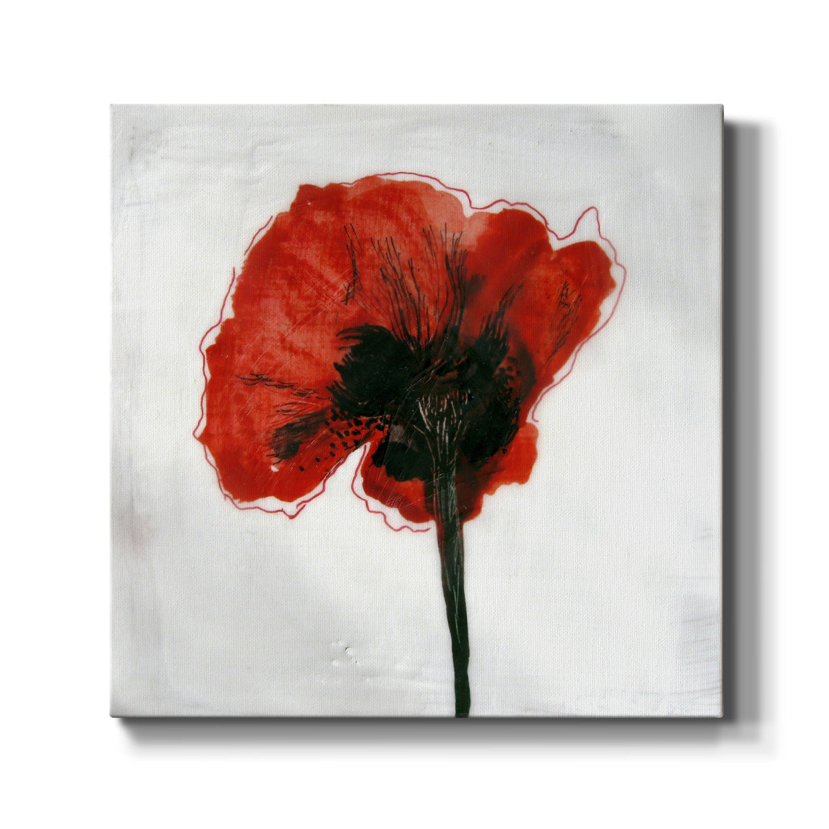 Red Drops VI-Premium Gallery Wrapped Canvas - Ready to Hang