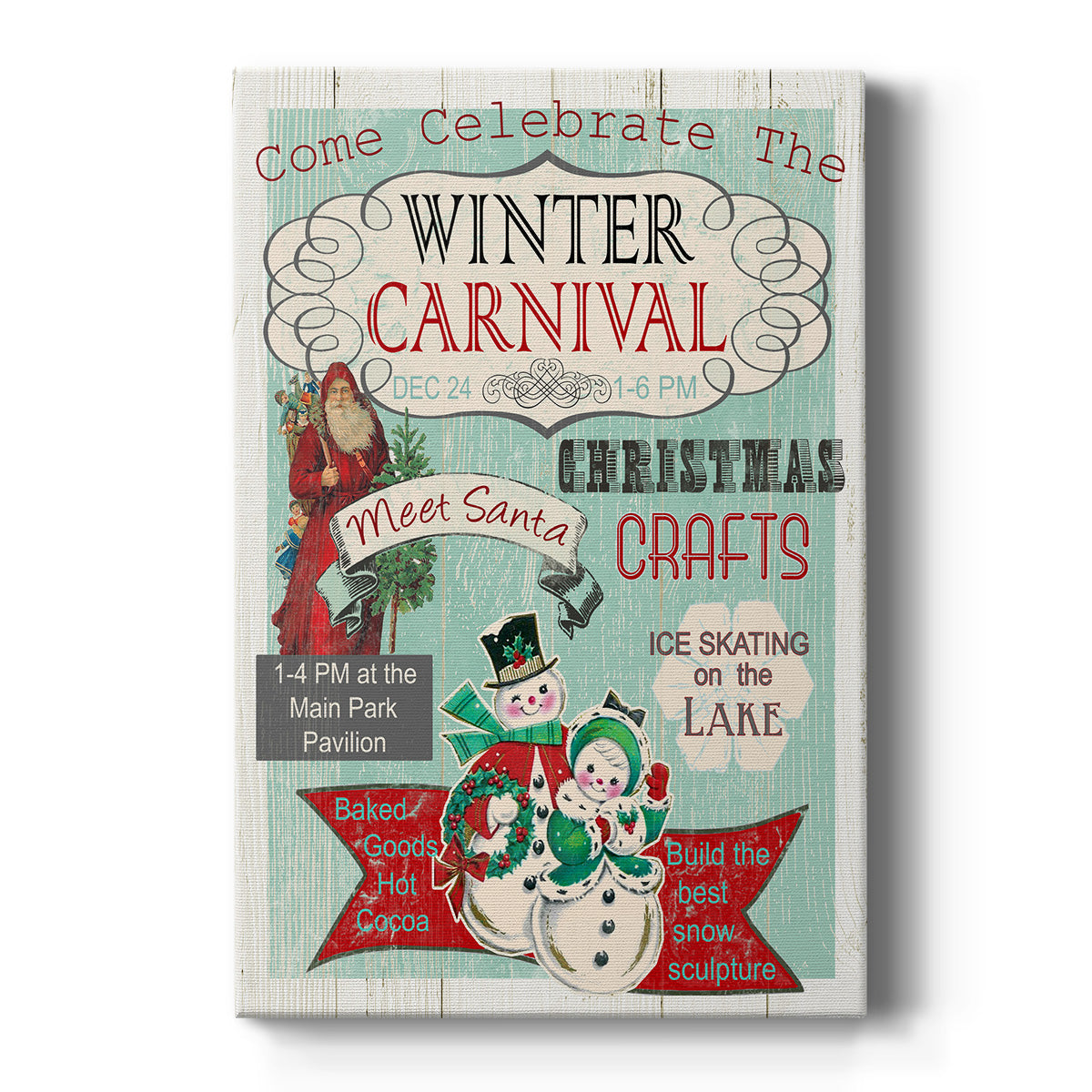 Bright Christmas Carnival - Canvas Art Print