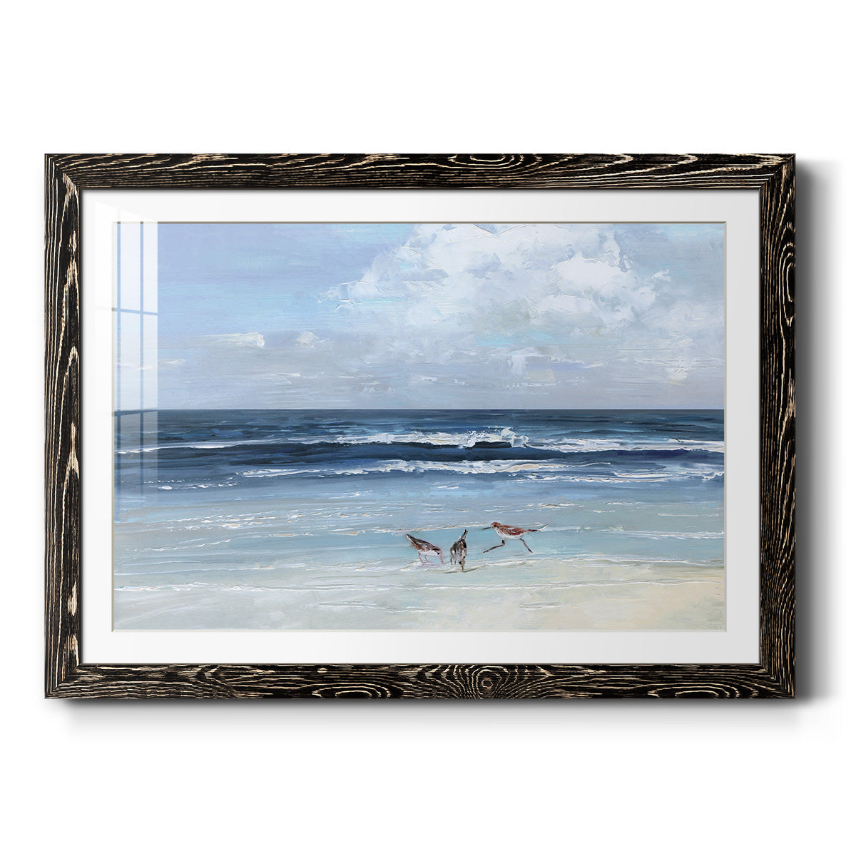 Beach Trio-Premium Framed Print - Ready to Hang