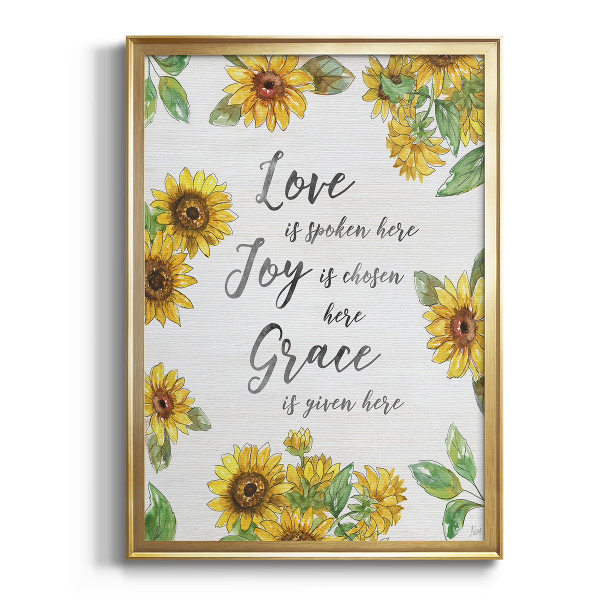 Grace Given Here Premium Framed Print - Ready to Hang