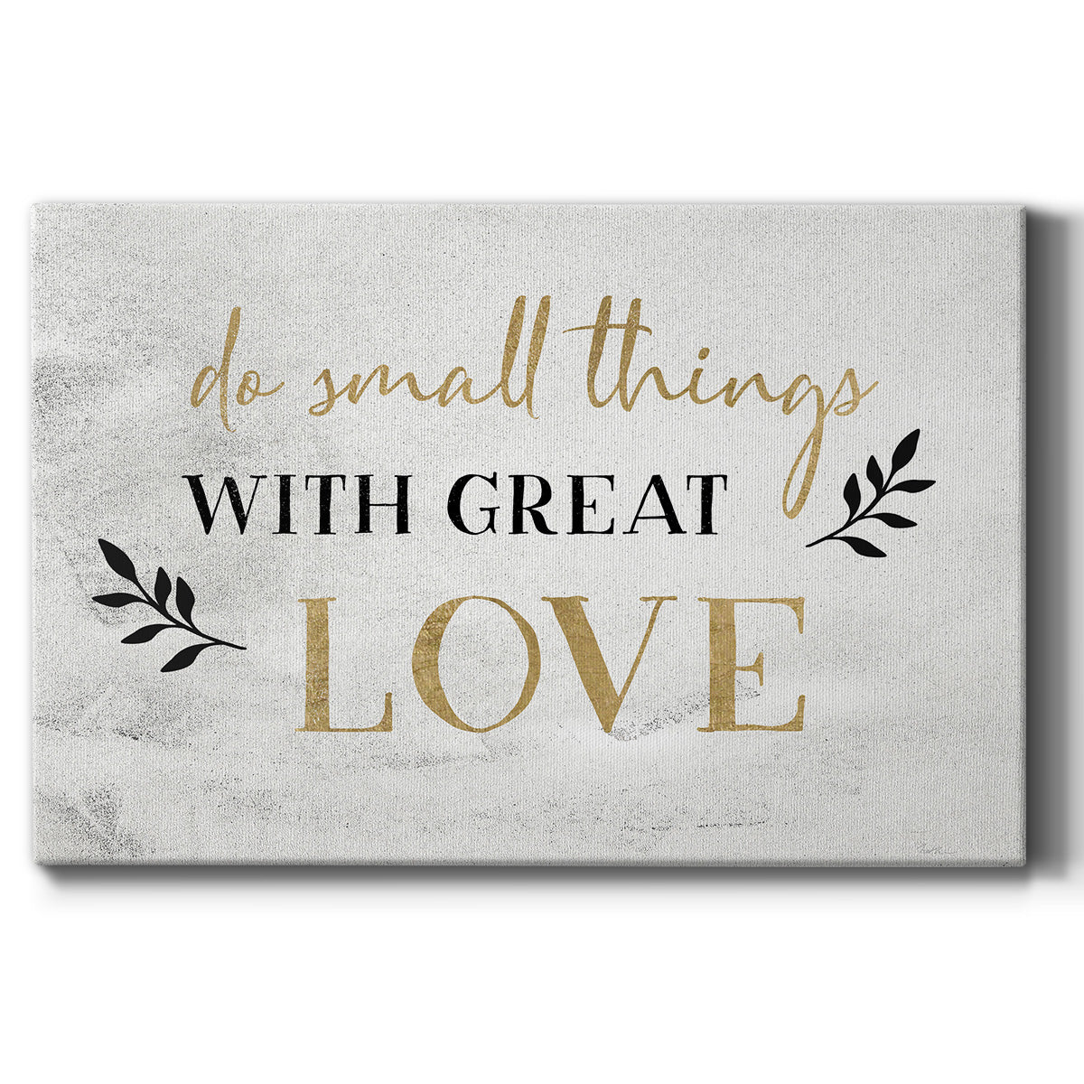 Small Things Gold - Canvas Art Print