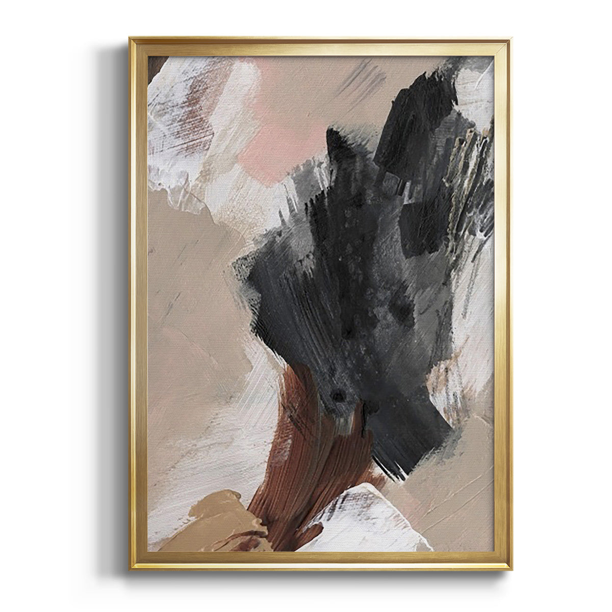 Soft Half Shell I - Modern Framed Canvas Print