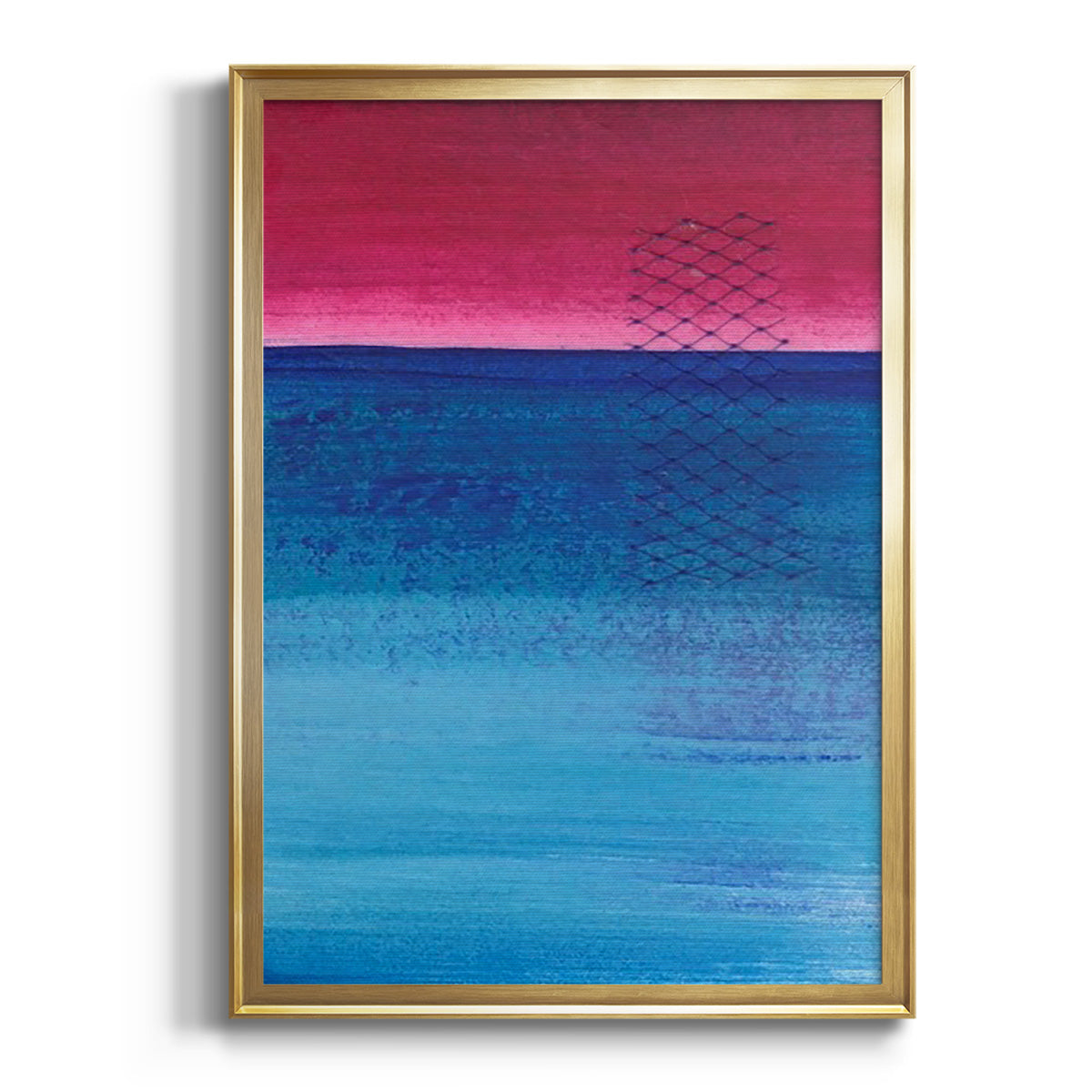 Soft Half Shell I - Modern Framed Canvas Print
