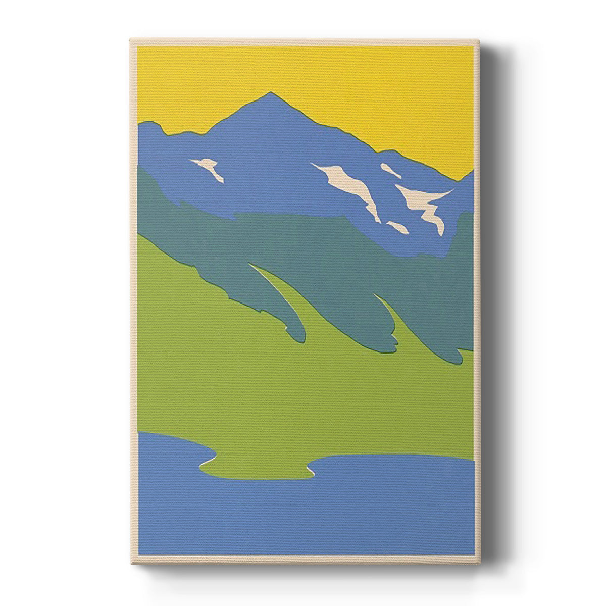 Bright Glacial Lake I Premium Gallery Wrapped Canvas - Ready to Hang