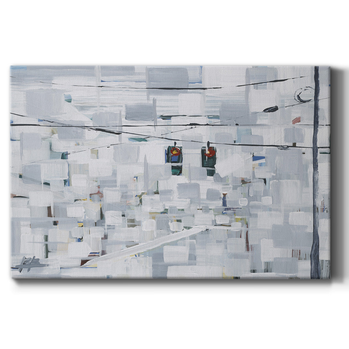 Stop on White - Canvas Art Print