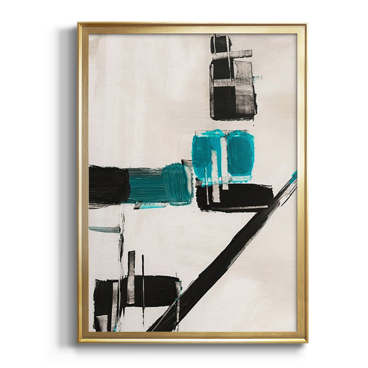 Soft Half Shell I - Modern Framed Canvas Print