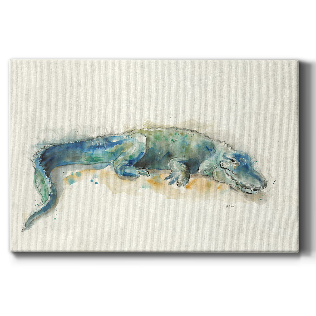 Alligator Premium Gallery Wrapped Canvas - Ready to Hang