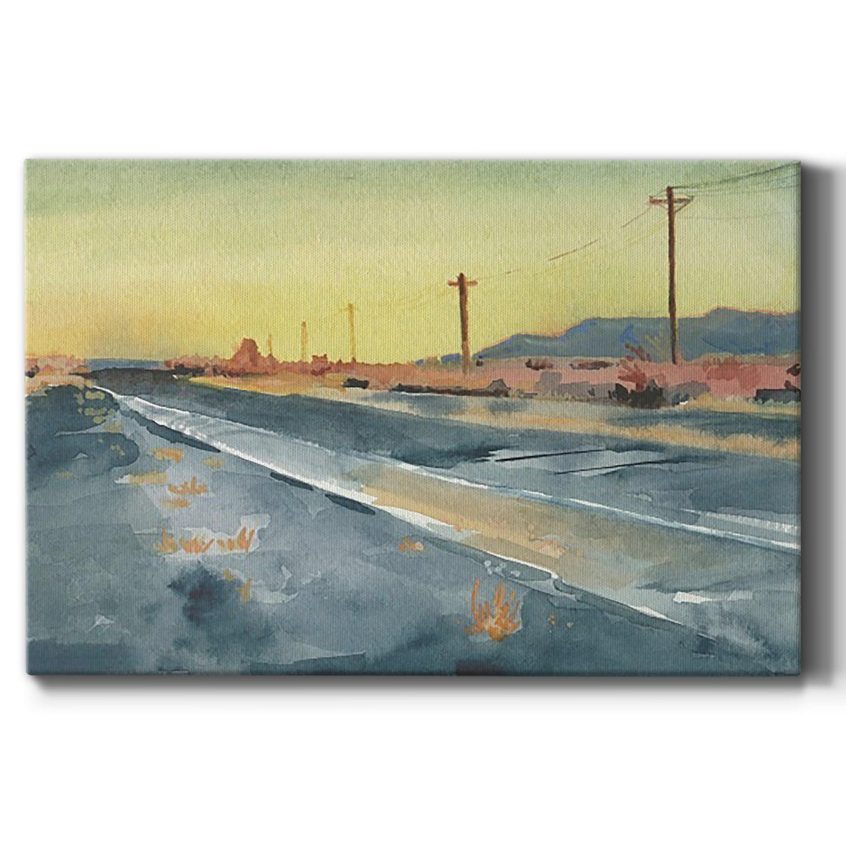 Deserted Highway I - Canvas Art Print
