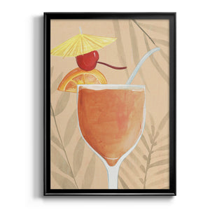 Tropical Cocktail I Premium Framed Print - Ready to Hang