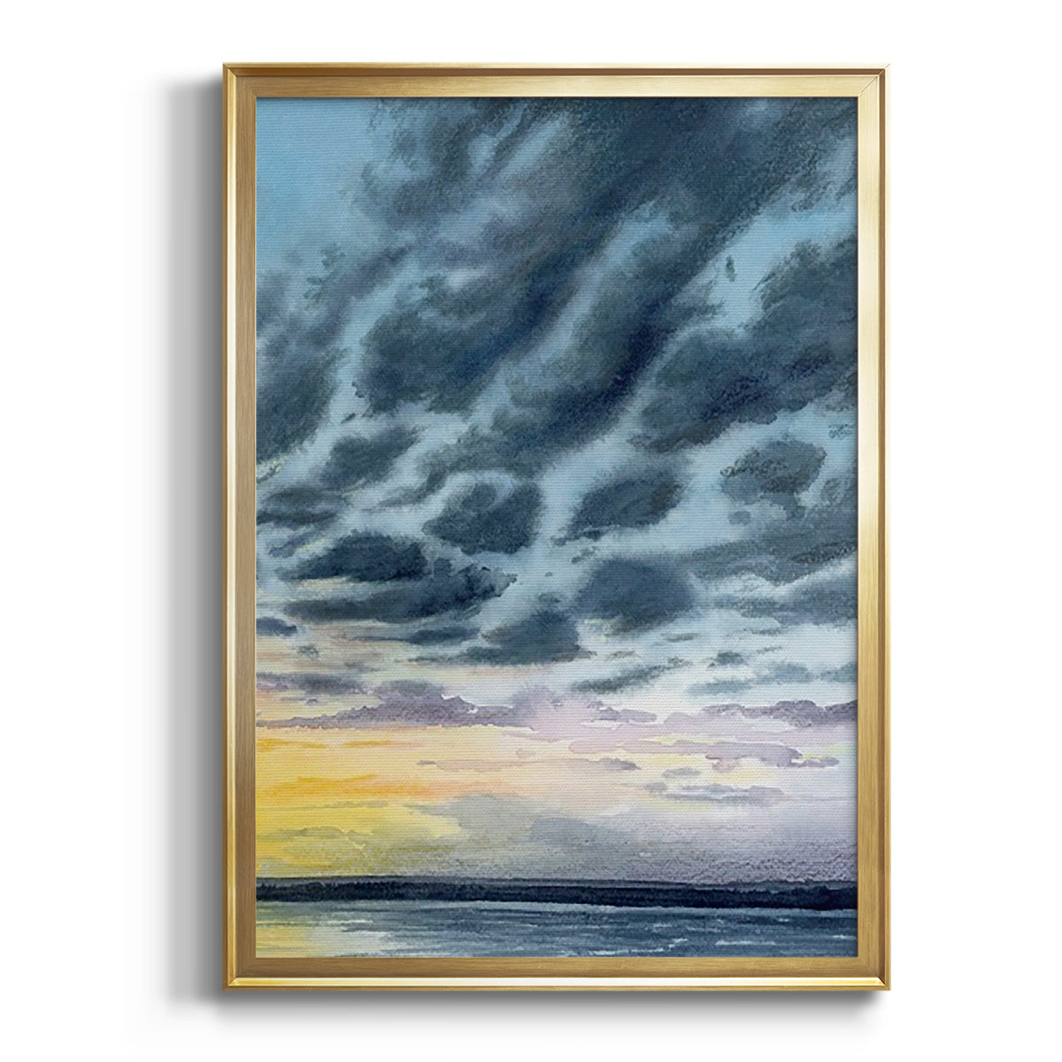 Soft Half Shell I - Modern Framed Canvas Print