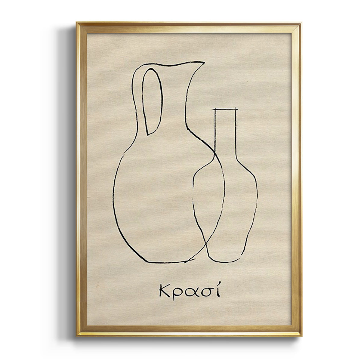 Sepia Botanical Journal I - Modern Framed Canvas Print