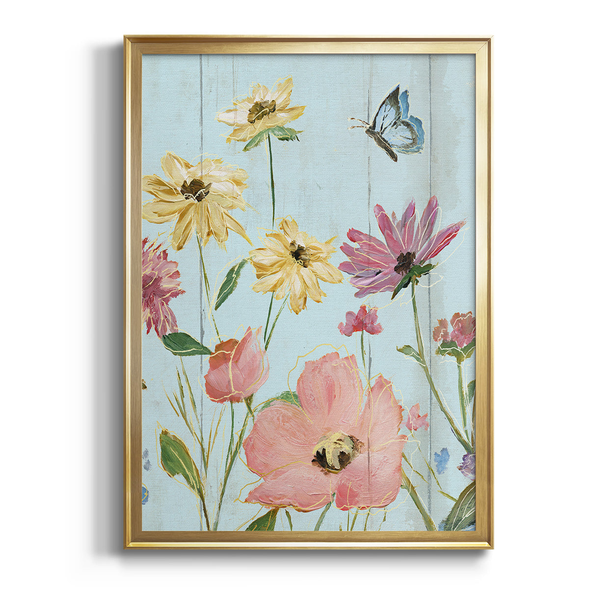 Wildflower Flutter II Premium Framed Print - Ready to Hang