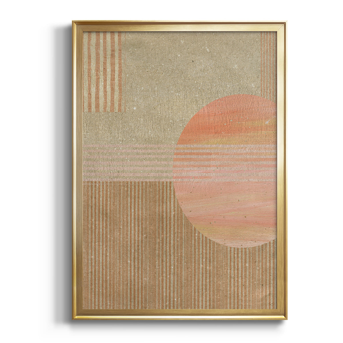 Soft Half Shell I - Modern Framed Canvas Print