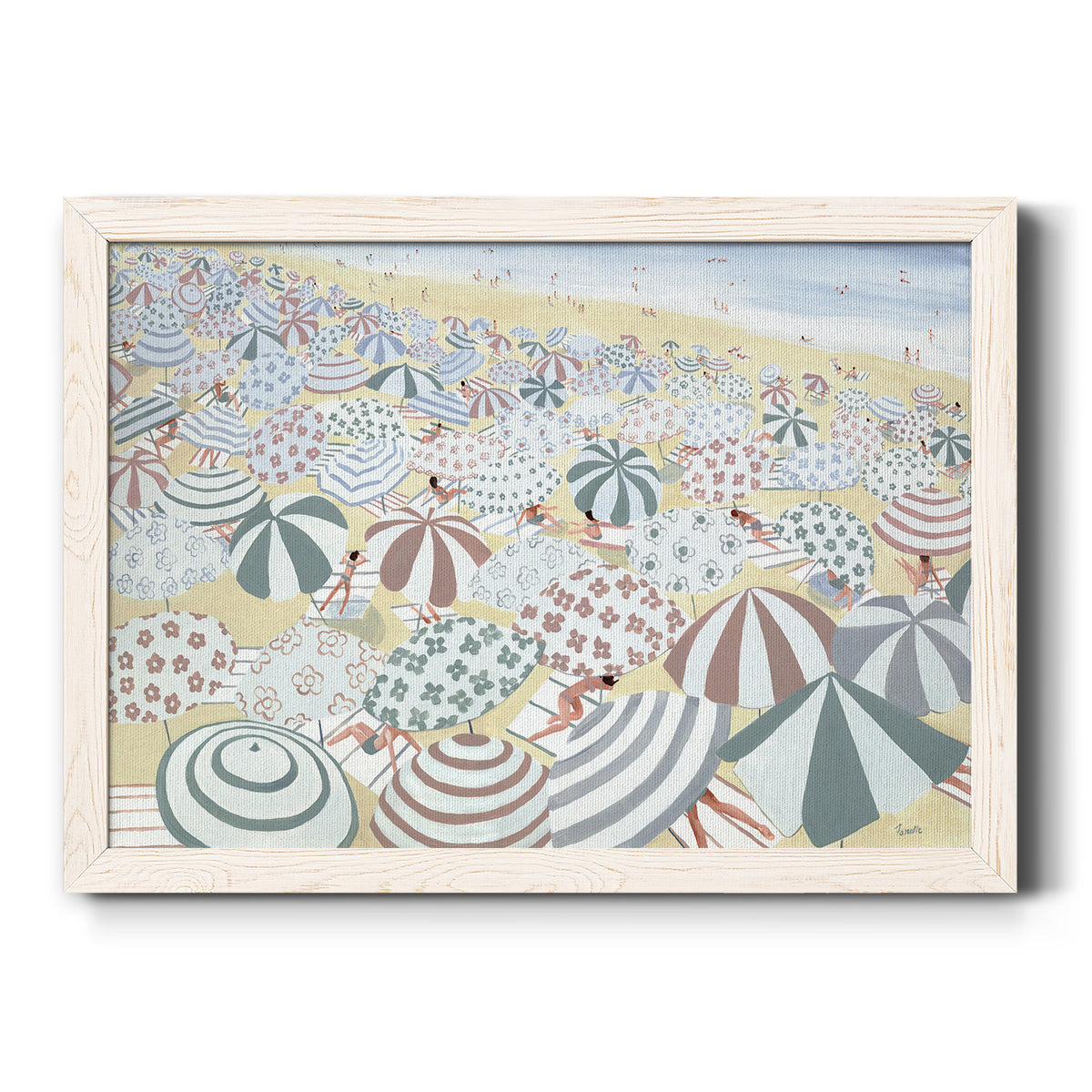 Subtle Beach-Premium Framed Canvas - Ready to Hang