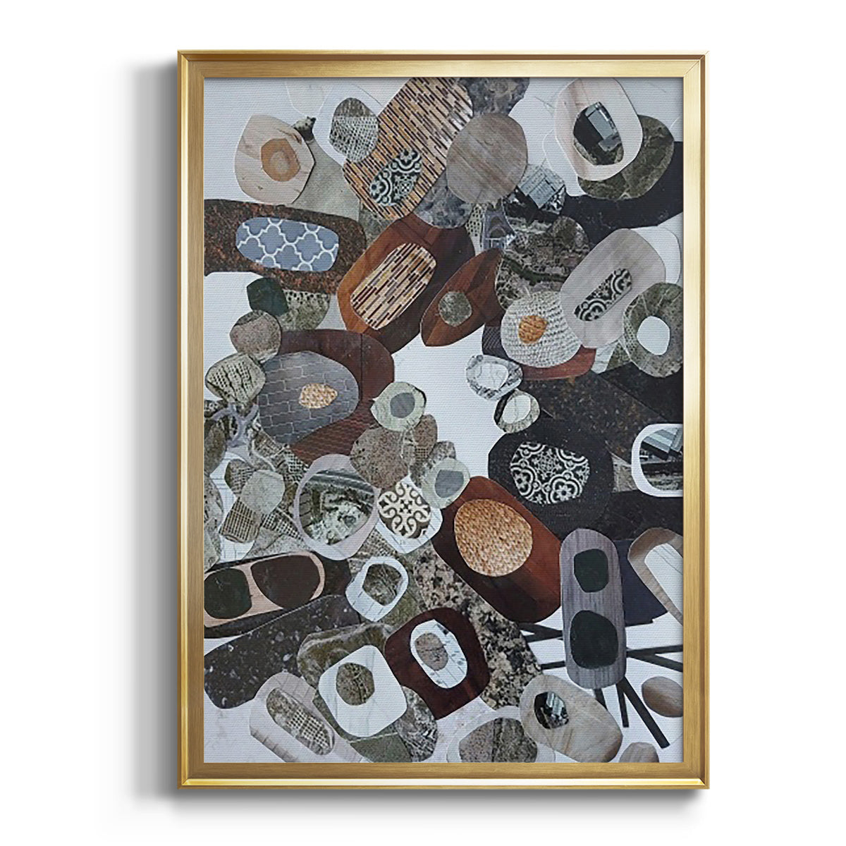 Soft Half Shell I - Modern Framed Canvas Print