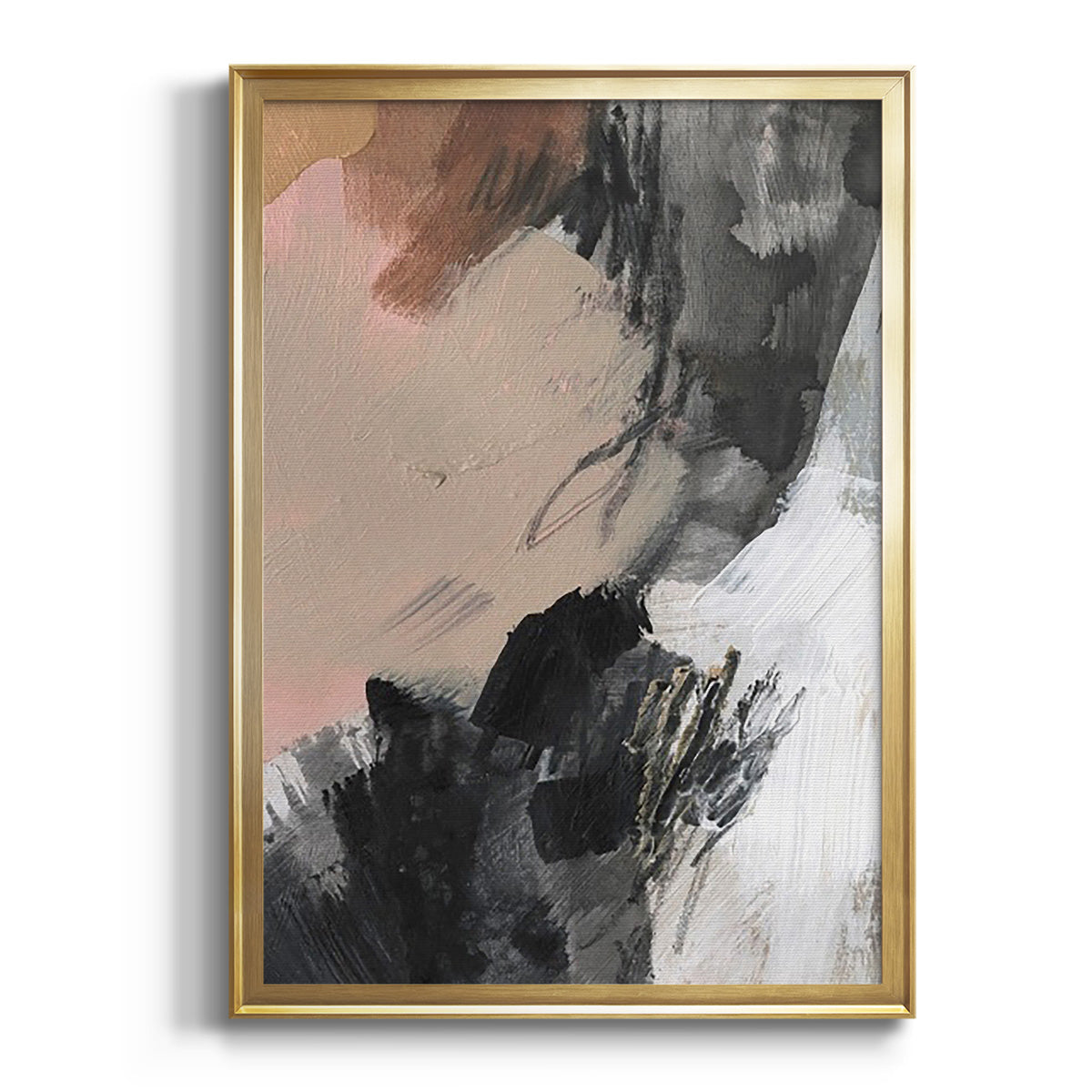 Soft Half Shell I - Modern Framed Canvas Print