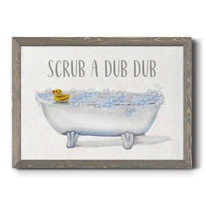 Scrub A Dub-Premium Framed Canvas - Ready to Hang