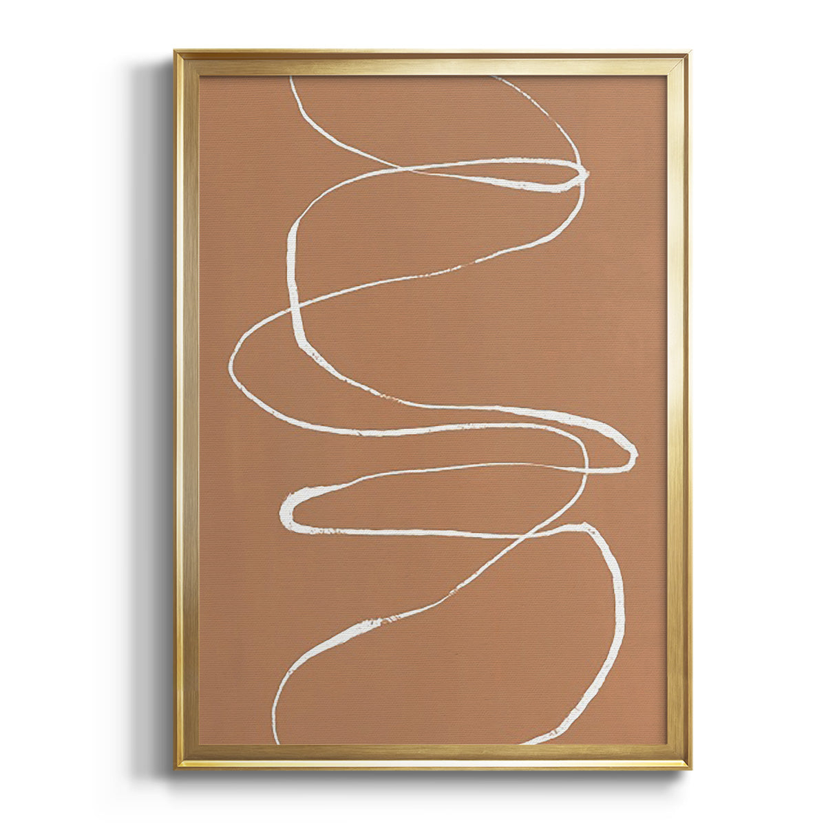 Sepia Botanical Journal I - Modern Framed Canvas Print