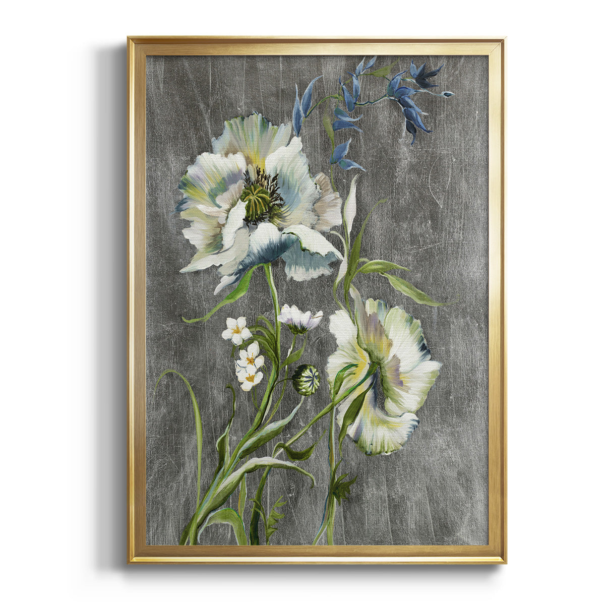 Sepia Botanical Journal I - Modern Framed Canvas Print