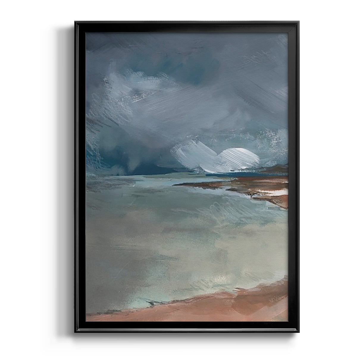 Sea Glass Storm I Premium Framed Print - Ready to Hang