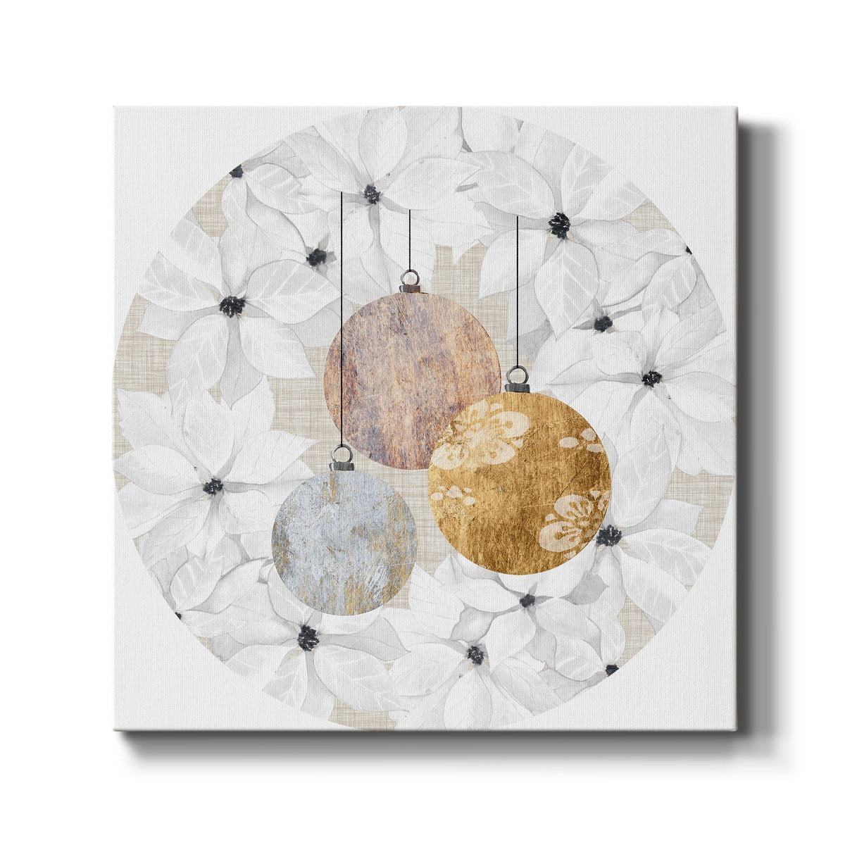 Sophisticated Christmas Collection C - Canvas Art Print