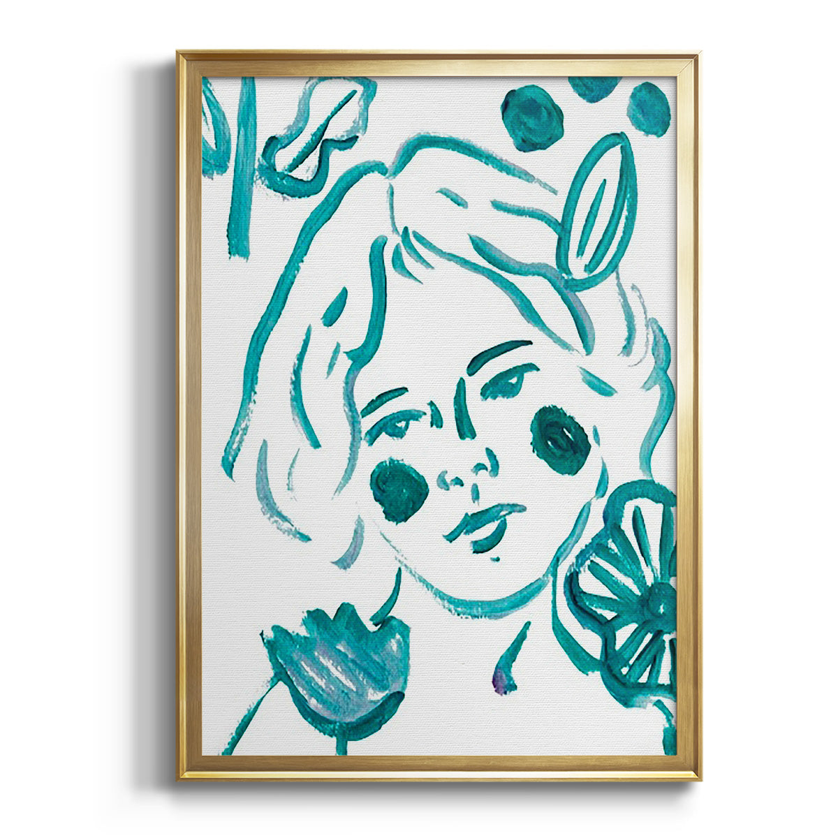 Sepia Botanical Journal I - Modern Framed Canvas Print