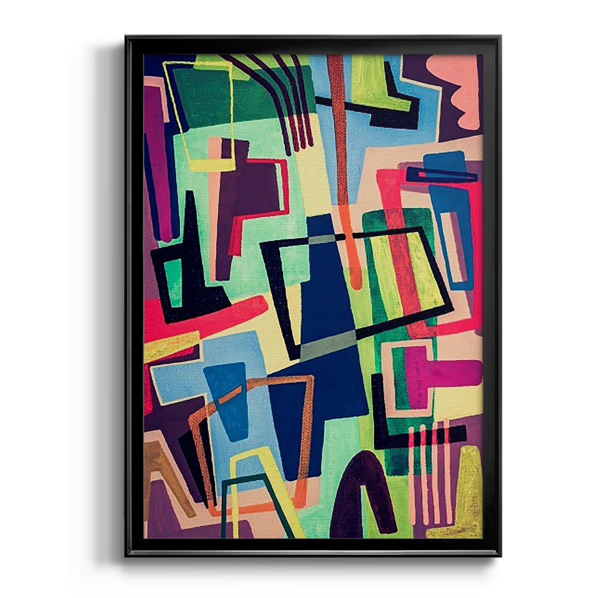 Connected Colors II Premium Framed Print - Ready to Hang