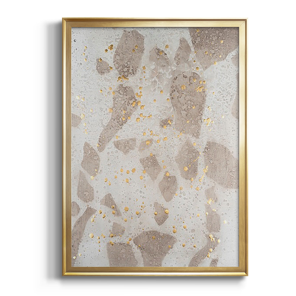 Sepia Botanical Journal I - Modern Framed Canvas Print