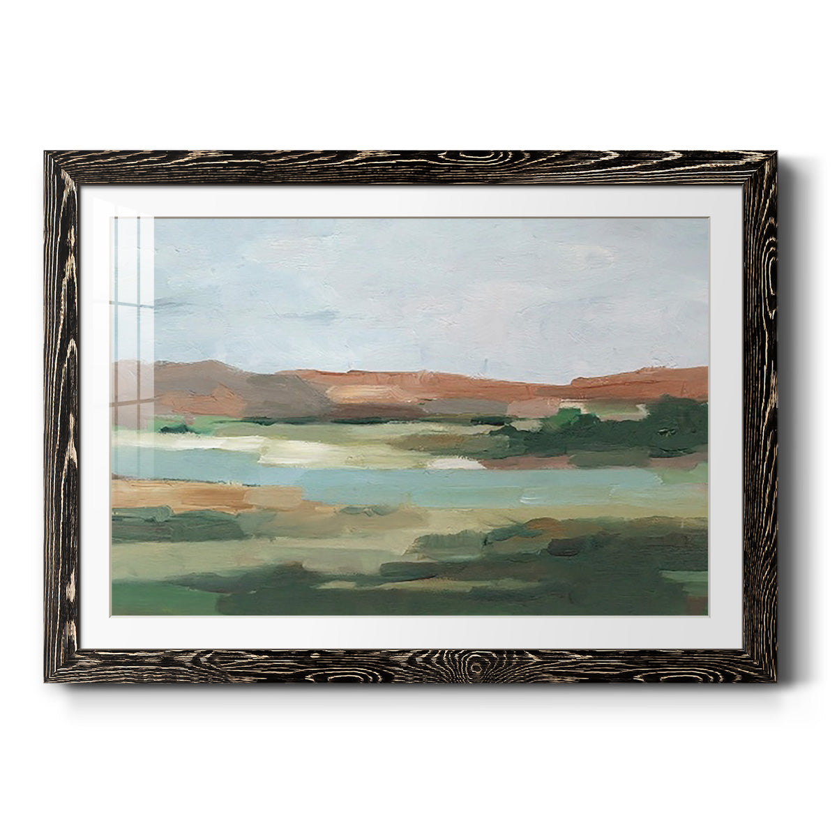 Autumn River Crossing I-Premium Framed Print - Ready to Hang