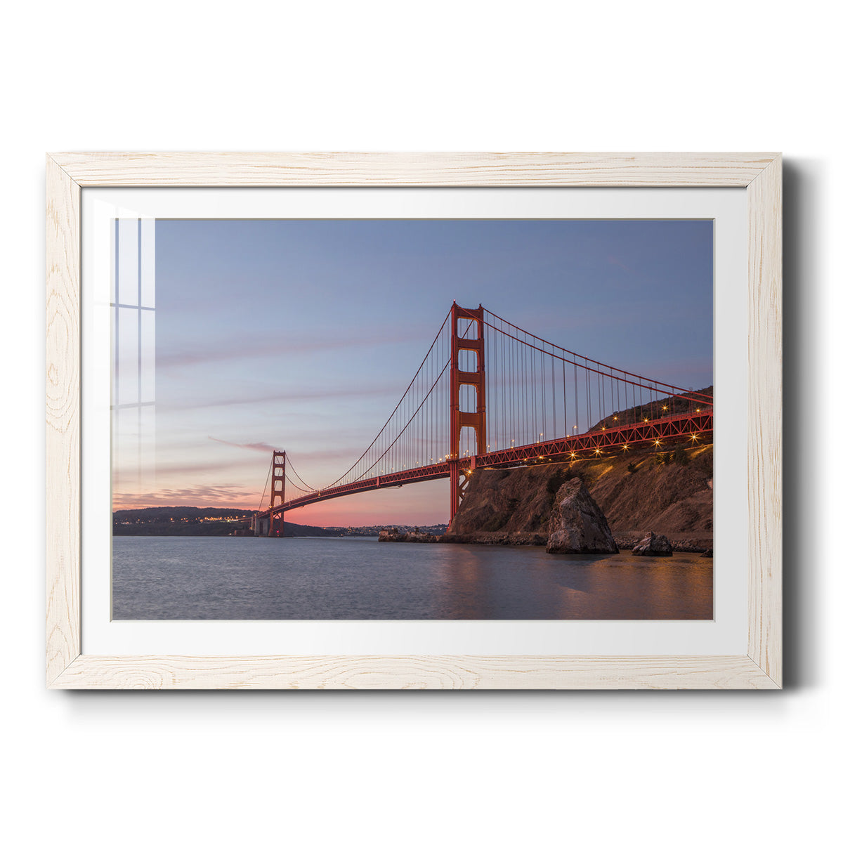 Golden Gate Span-Premium Framed Print - Ready to Hang