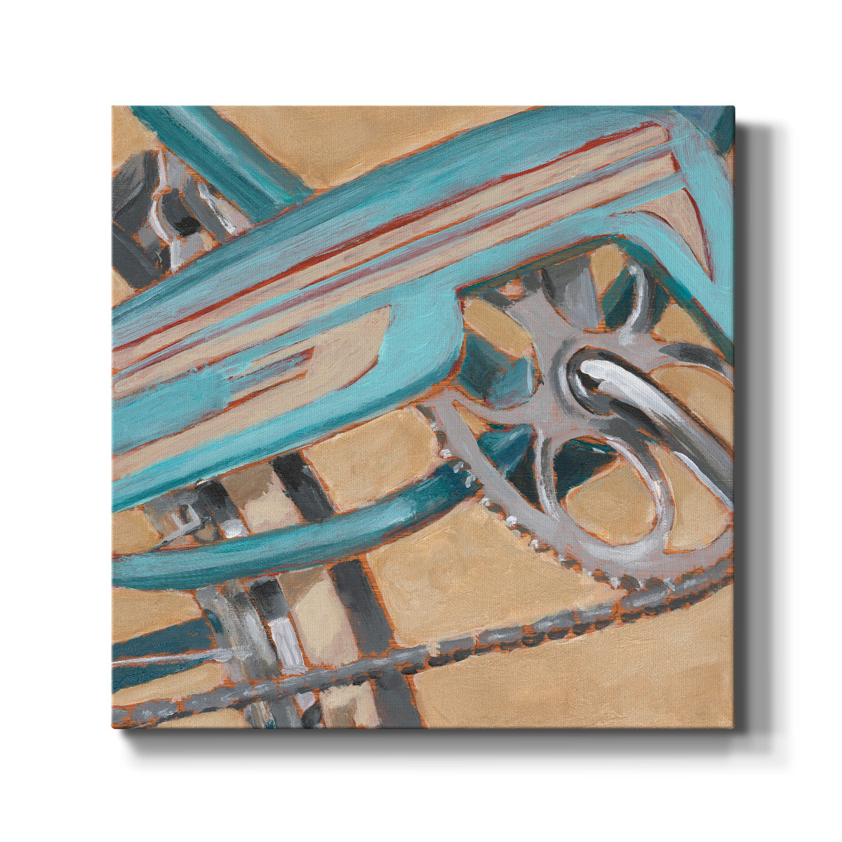 Retro Cycle III-Premium Gallery Wrapped Canvas - Ready to Hang