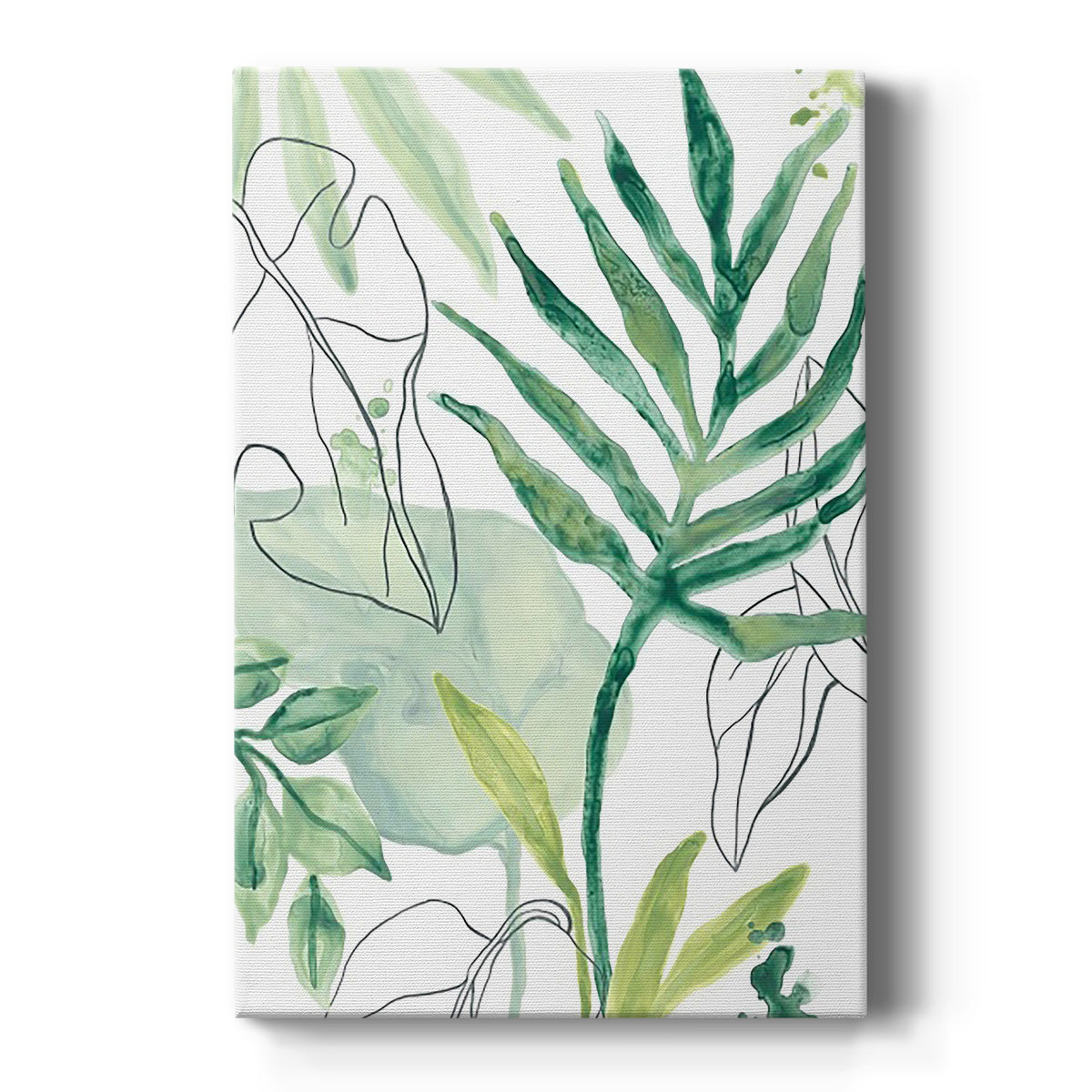 Tropical Palm Chorus III Premium Gallery Wrapped Canvas - Ready to Hang