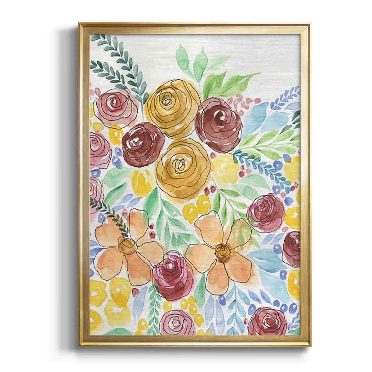Flower Carousel I Premium Framed Print - Ready to Hang