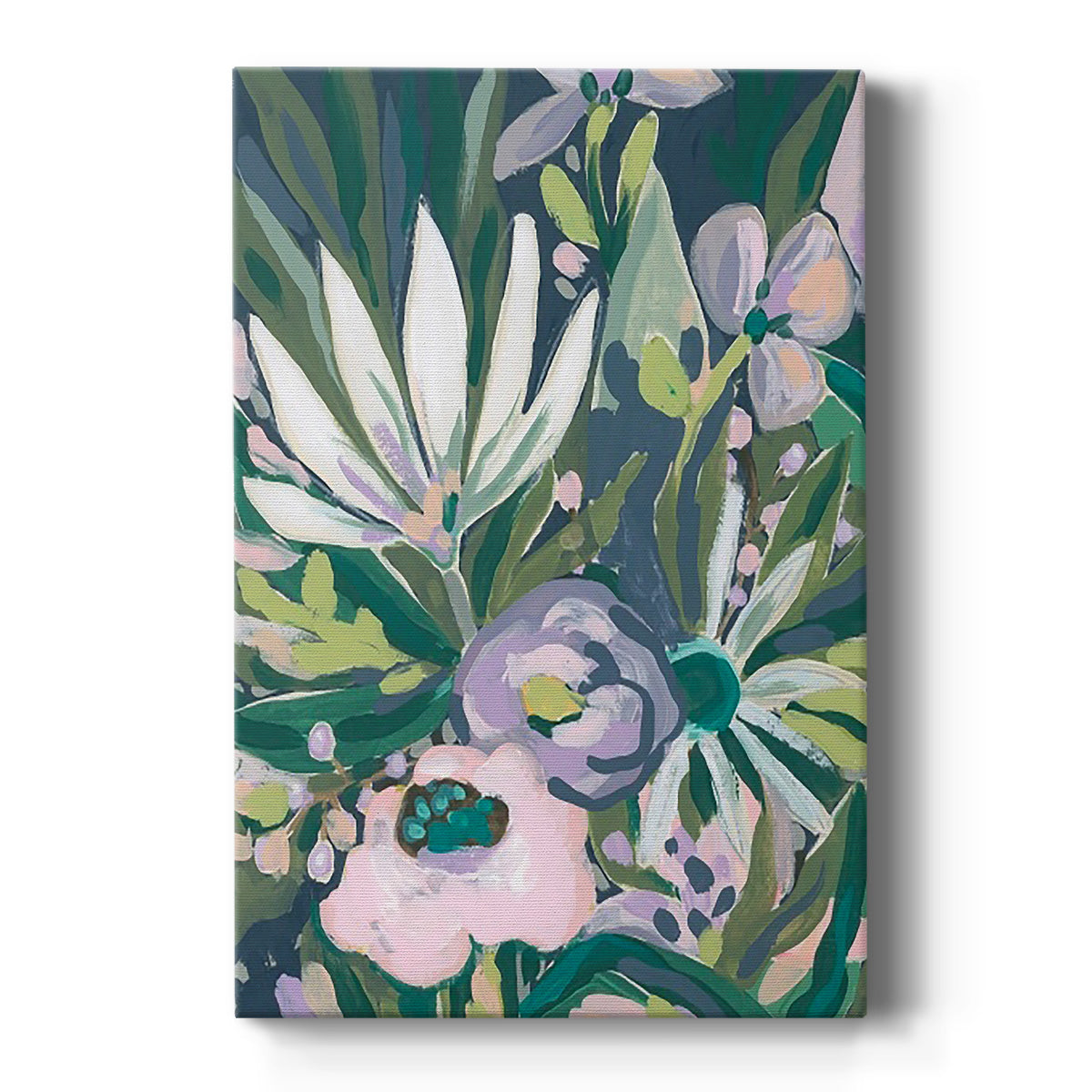 Purple Jungle Garden I Premium Gallery Wrapped Canvas - Ready to Hang
