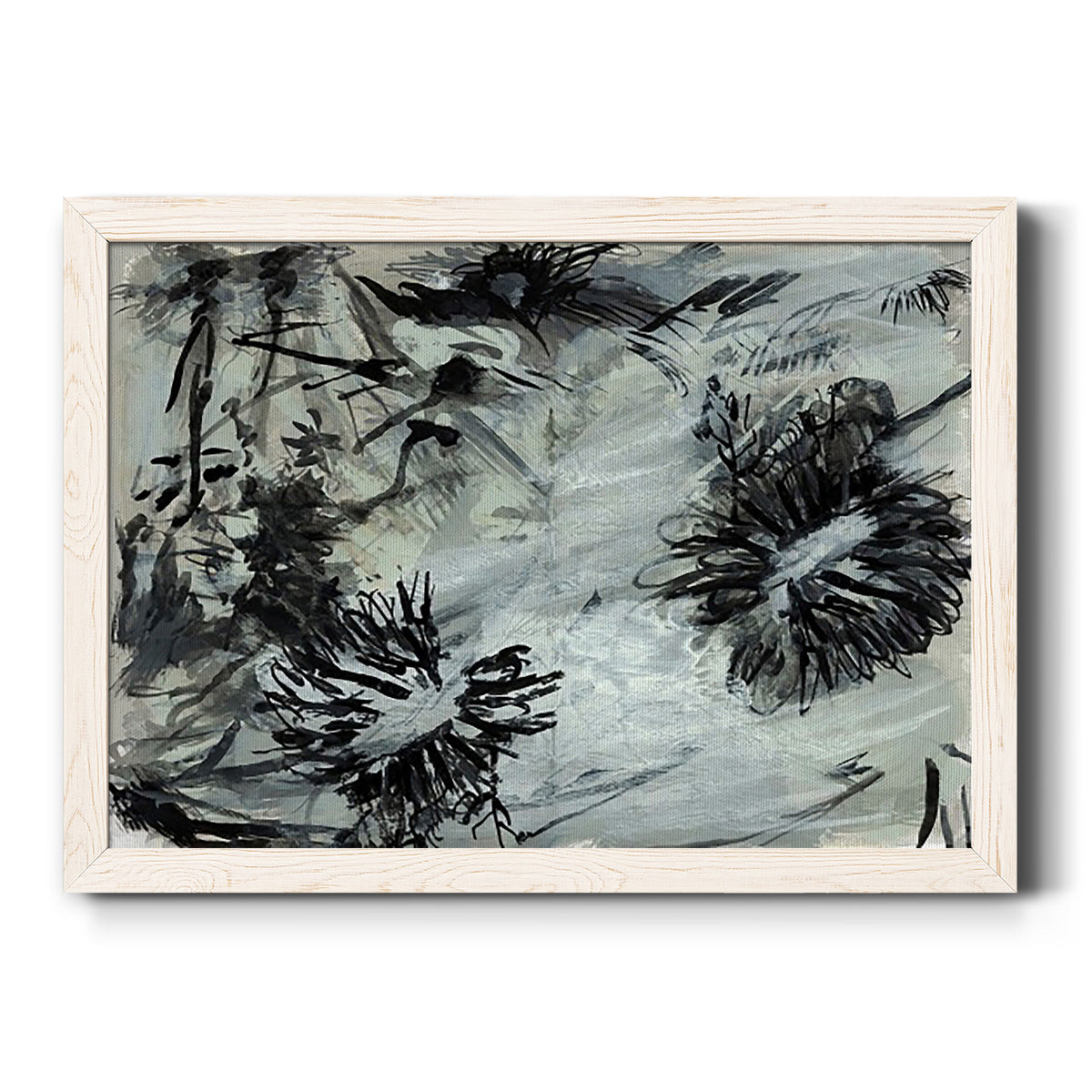 Black & White Chinois I-Premium Framed Canvas - Ready to Hang